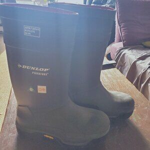 Dunlop Purofort Explorer Black, Insulated Rubber Safety Boots Sz.6 M/Sz.8 W